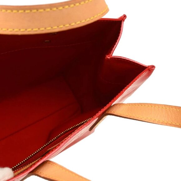 Louis Vuitton Red Vernis Reade PM Tote Handbag - Picture 8 of 10